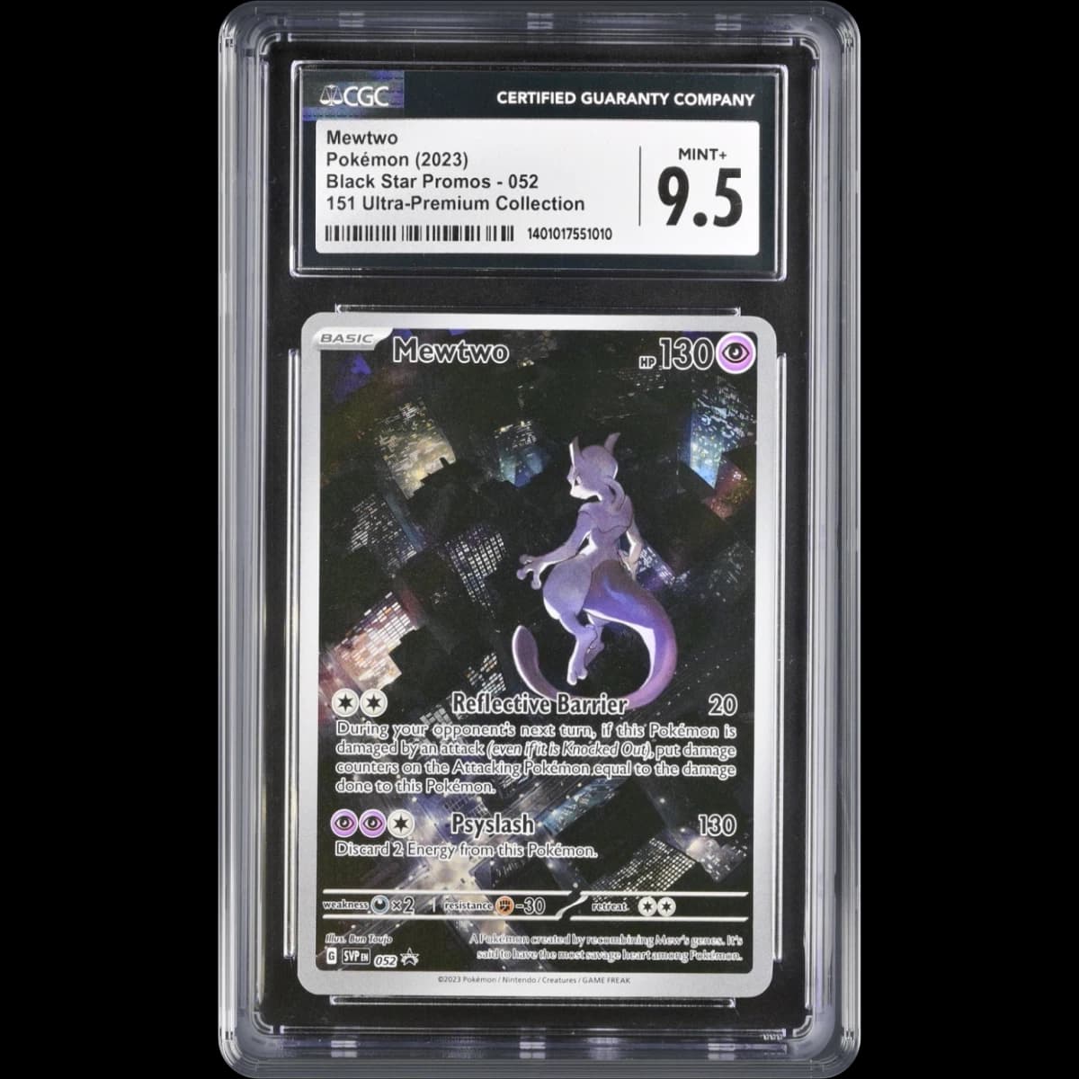 2023 Black Star Promos - Scarlet & Violet SVPEN #052 Mewtwo - 151 Ultra-Premium Collection (Holo) (CGC 9.5 MINT+)