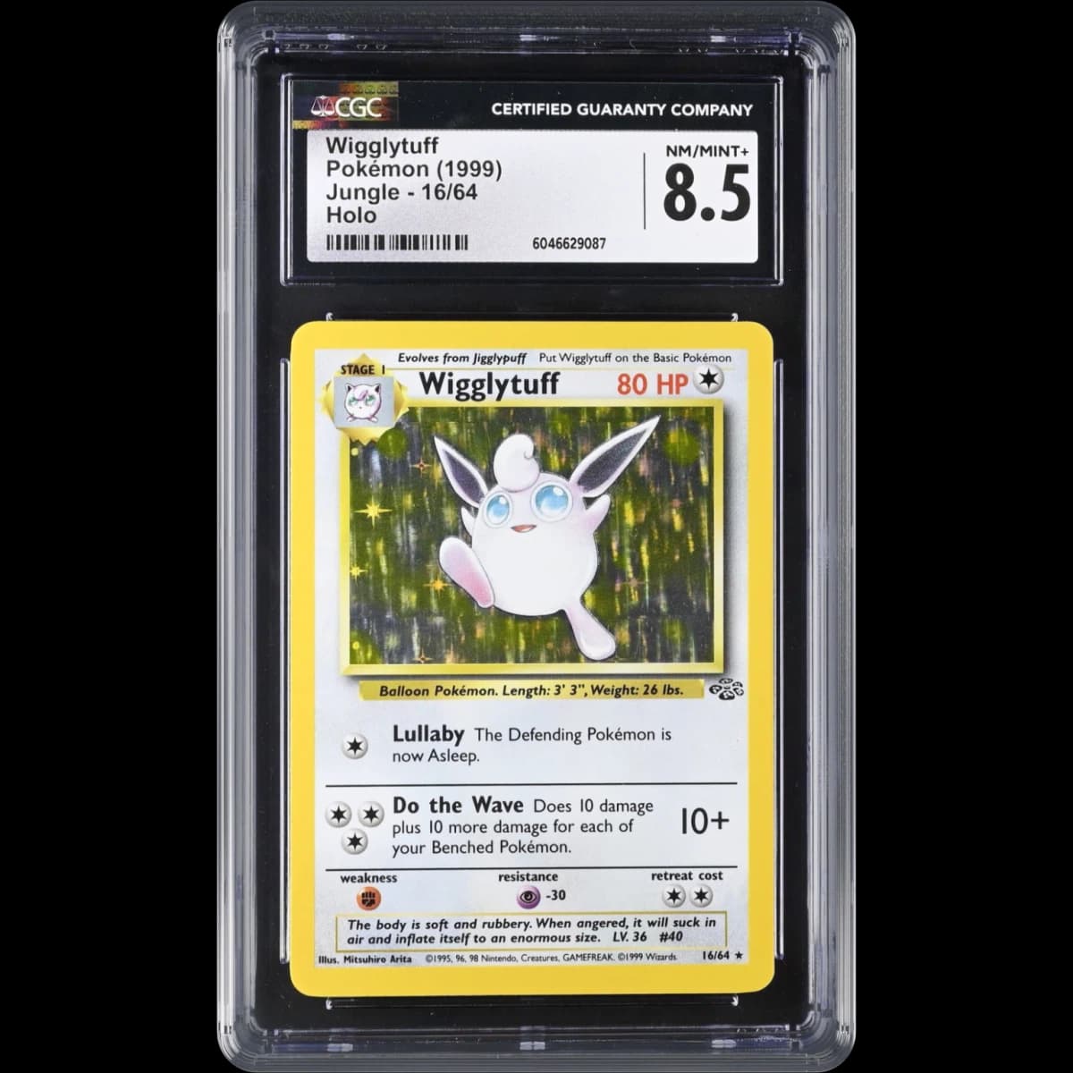 1999 Jungle #16/64 Wigglytuff - Holo (CGC 8.5 NM-MT+)