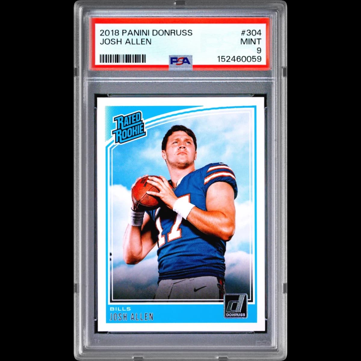 2018 Panini Donruss #304 Josh Allen (PSA 9 MINT)