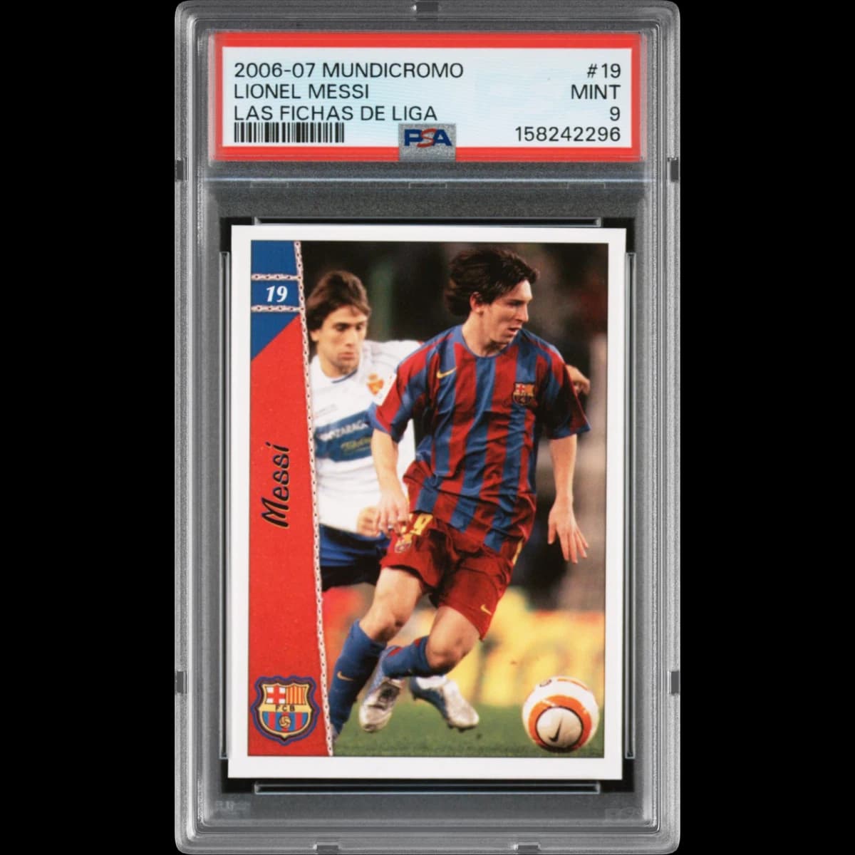2006 Mundicromo Las Fichas de Liga #19 Lionel Messi (PSA 9 MINT)