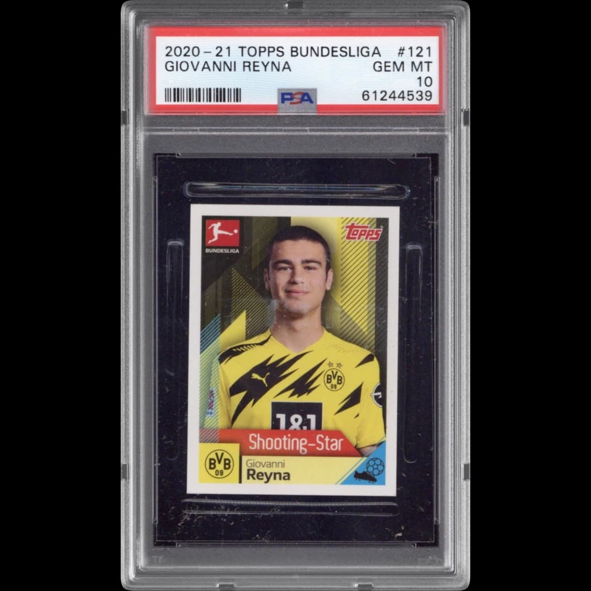 2020 Topps Bundesliga Stickers #121 Giovanni Reyna (PSA 10 GEM MINT)