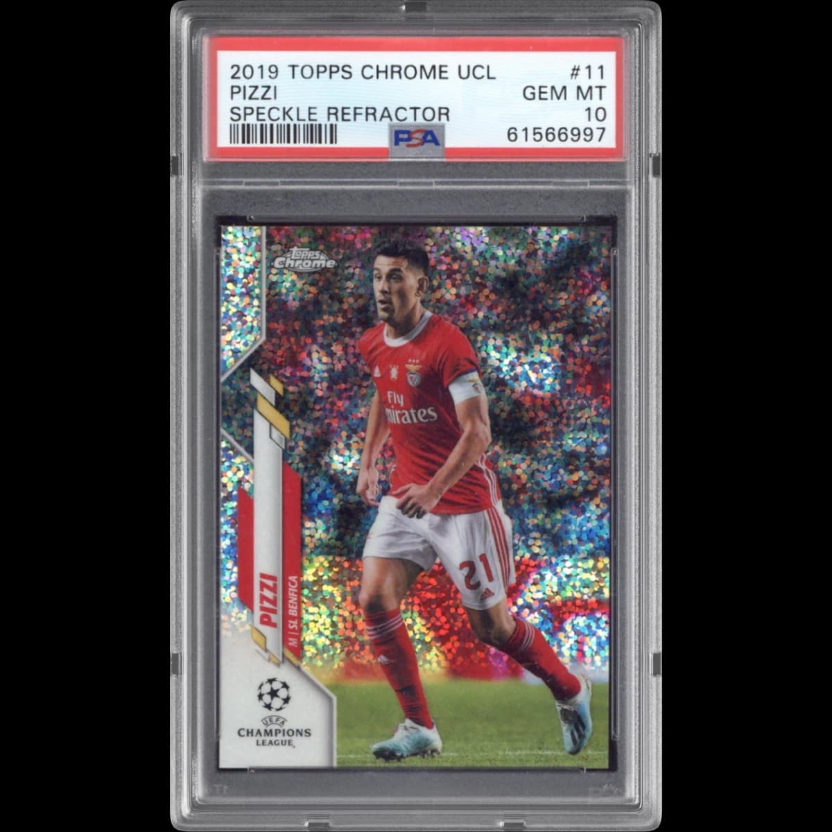 2019 Topps Chrome UEFA Champions League #11 Pizzi - Speckle Refractor (PSA 10 GEM MINT)