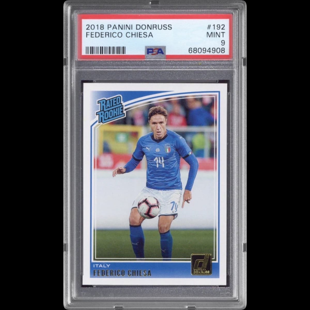 2018 Panini Donruss #192 Federico Chiesa (PSA 9 MINT)