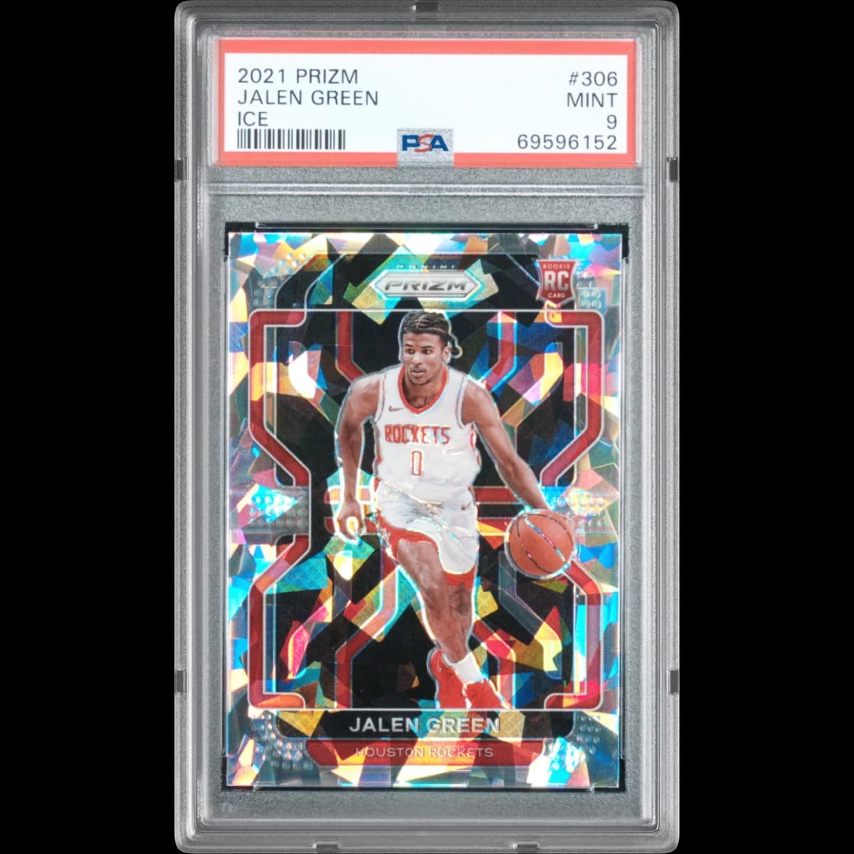2021 Panini Prizm #306 Jalen Green - Ice (PSA 9 MINT)