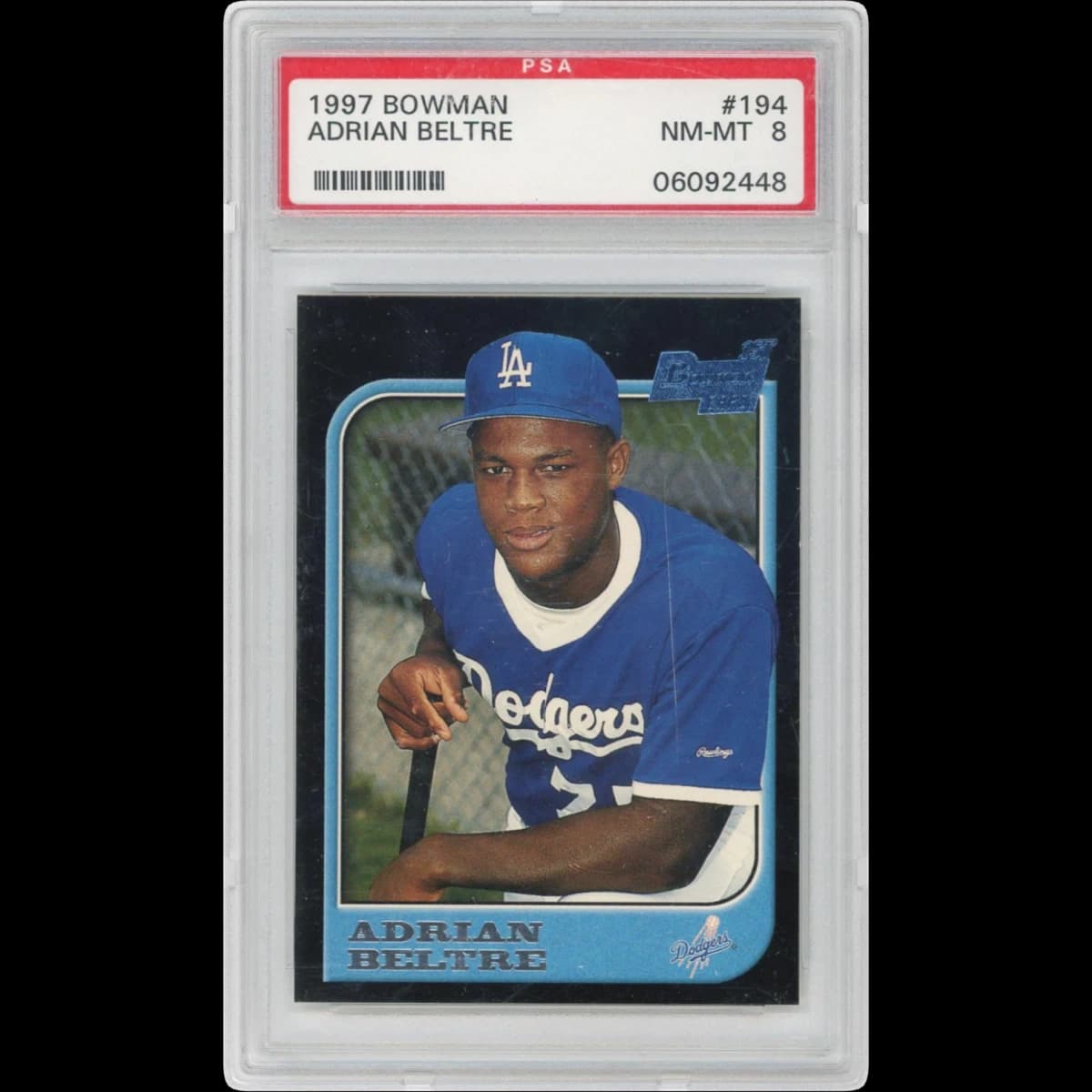 1997 Bowman #194 Adrian Beltre (PSA 8 NM-MT)