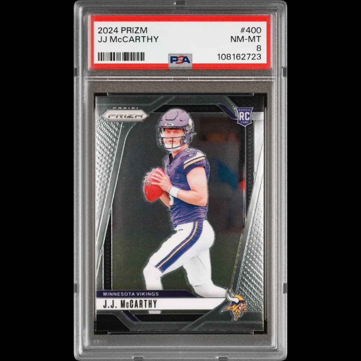 2024 Panini Prizm #400 JJ McCarthy (PSA 8 NM-MT)
