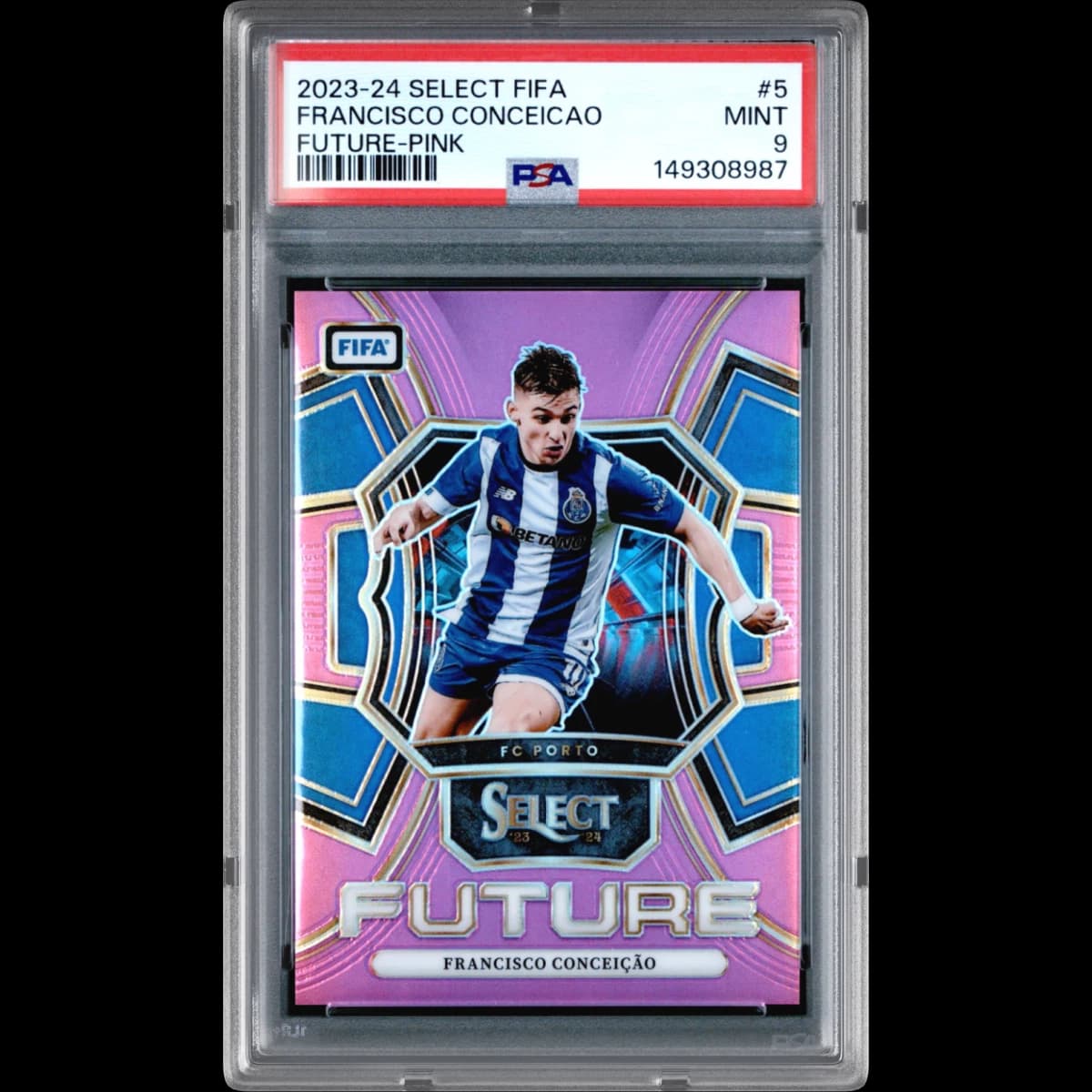 2023-24 Panini Select FIFA Select Future #5 Francisco Conceicao - Pink (PSA 9 MINT)