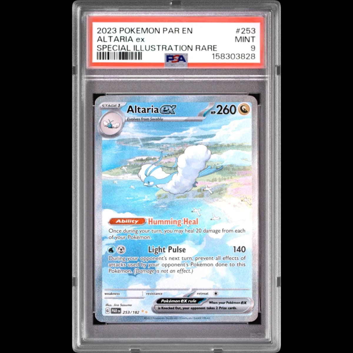 2023 Pokémon Par EN-Paradox Rift #253 Altaria EX - Holo Special Illustration Rare (PSA 9 MINT)