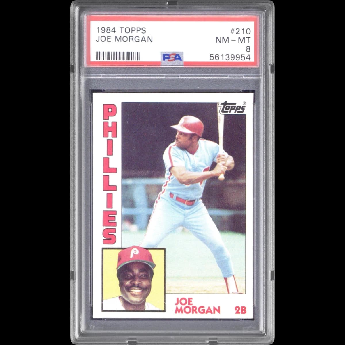 1984 Topps #210 Joe Morgan (PSA 8 NM-MT)