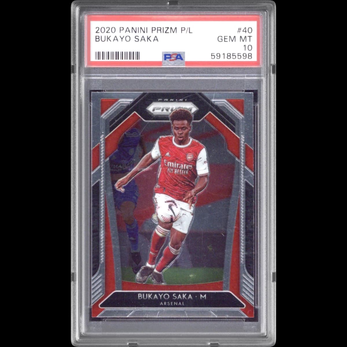2020 Panini Prizm Premier League #40 Bukayo Saka (PSA 10 GEM MINT)