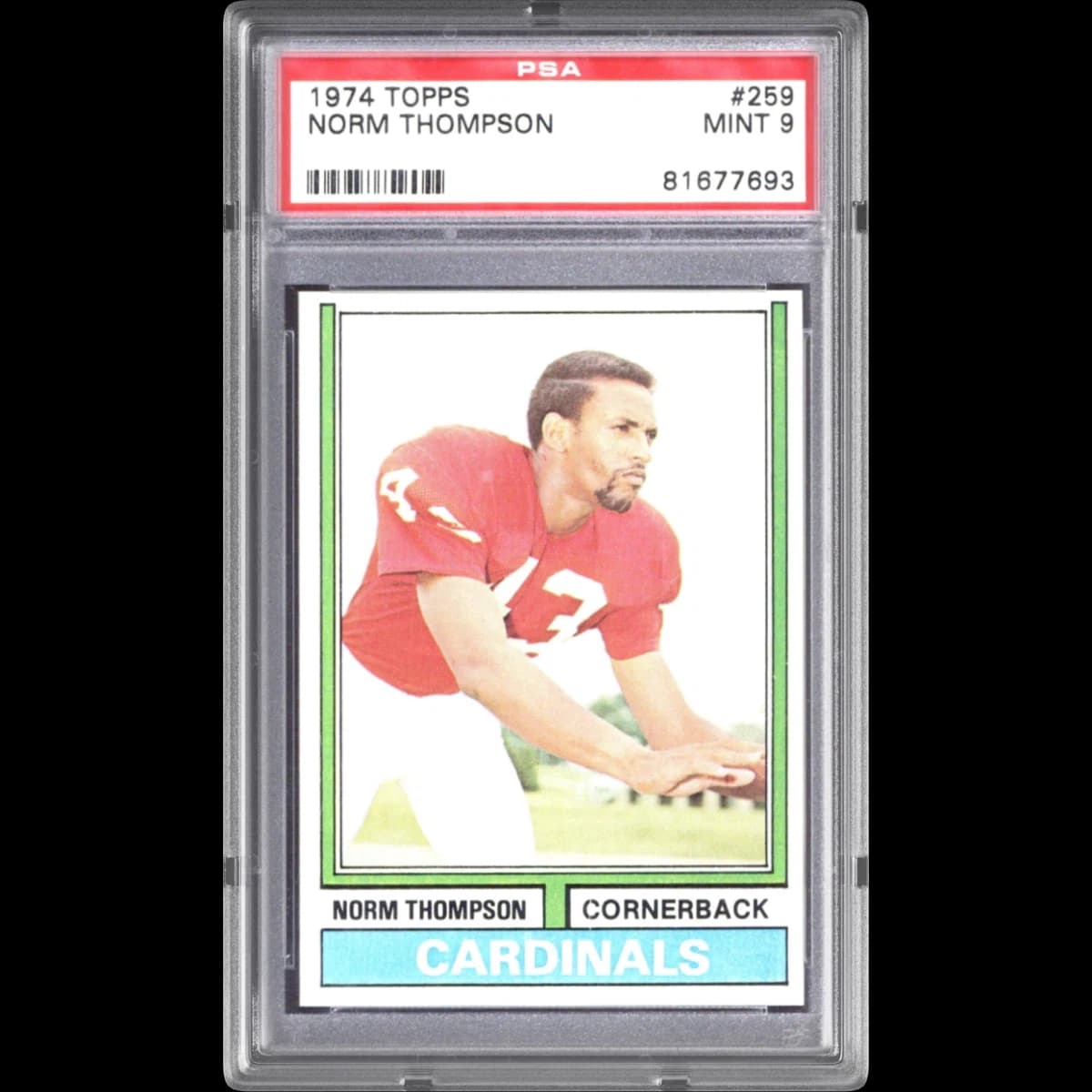 1974 Topps #259 Norm Thompson (PSA 9 MINT)